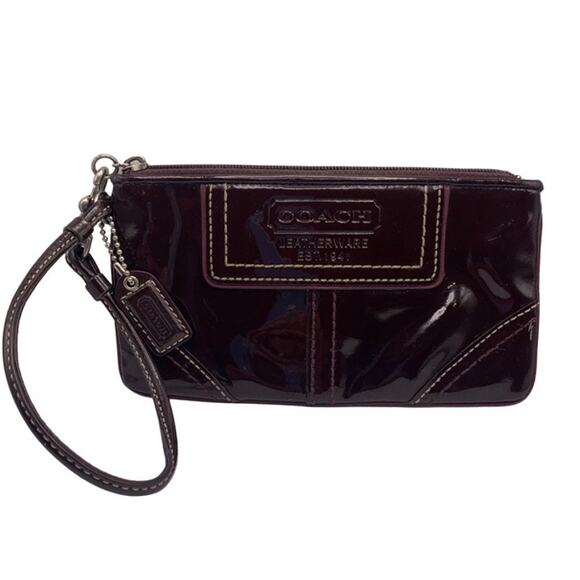 COACH Patent Leather Wristlet - Picture 1 of 5